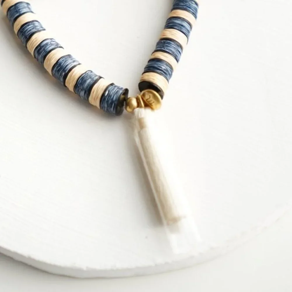 Madewell Blue Stacked Sequins Bracelet